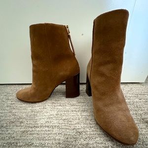 Cognac Suede ankle boots from Aldo